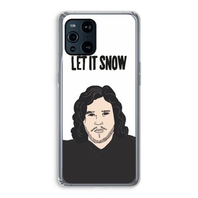 Let It Snow: Oppo Find X3 Transparant Hoesje