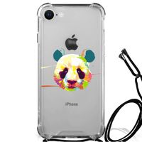 iPhone SE 2022 | 2020 | 8 | 7 Stevig Bumper Hoesje Panda Color