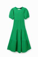 Midi-jurk met rugdecolleté - GREEN - XL