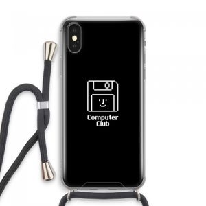 Hello: iPhone XS Max Transparant Hoesje met koord
