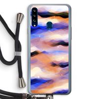 Donkere Wolken: Samsung Galaxy A20s Transparant Hoesje met koord