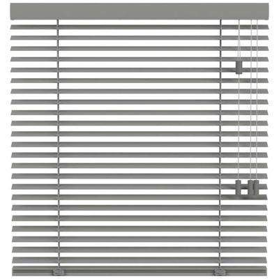 Leen Bakker - Houtlook Jaloezie 50mm - (20221) - PVC - Grijs - 120x10x10 Cm