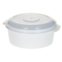 Plastic Forte Magnetronschaal - 500 ml - wit/transparant - kunststof - BPA vrij   -