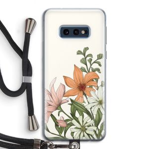 Floral bouquet: Samsung Galaxy S10e Transparant Hoesje met koord