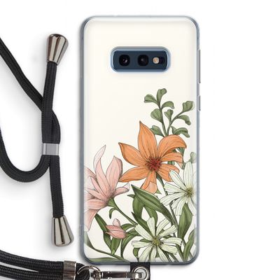 Floral bouquet: Samsung Galaxy S10e Transparant Hoesje met koord