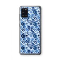 Blauw motief: Samsung Galaxy A31 Transparant Hoesje