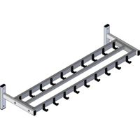 V-part wandgarderobe, 19 haken