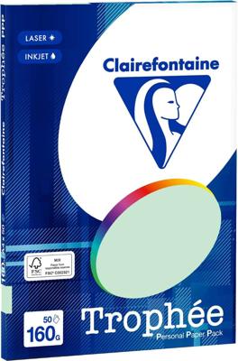 Groen A4 papier 160 gram 50 vel Clairefontaine Trophée