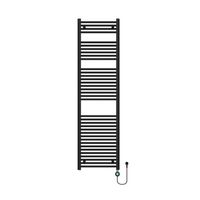 Elektrische Radiator Sanilux Barren 180x50 cm 800 Watt Mat Zwart - thumbnail