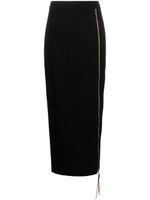 Moschino logo-lettering straight midi skirt - Noir - thumbnail