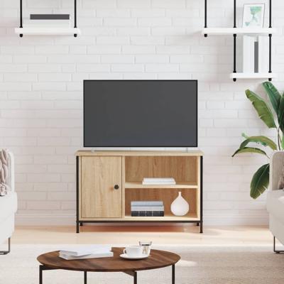 Tv-meubel 80x40x50 cm bewerkt hout sonoma eikenkleurig