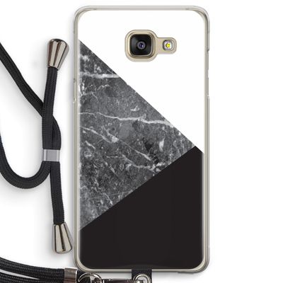 Combinatie marmer: Samsung Galaxy A5 (2016) Transparant Hoesje met koord