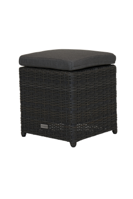 Qopps Aruba bijzetkrukje mix Antraciet