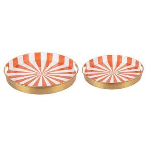 present time - Tray Set Candy Swirl, Set of 2pcs