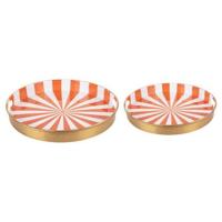 present time - Tray Set Candy Swirl, Set of 2pcs