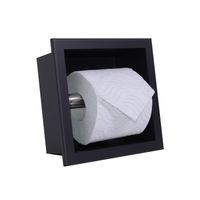 Inbouw Toiletrolhouder Boss & Wessing Mat Zwart Boss & Wessing