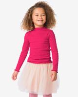 HEMA Kinder T-shirt structuur fuchsia (fuchsia)