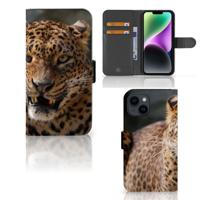 iPhone 15 | Telefoonhoesje | Met pasjeshouder | Luipaard