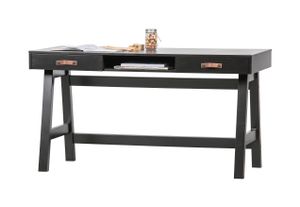 WOOOD Bureau Dian Met 2 lades, 140 x 62cm - Zwart