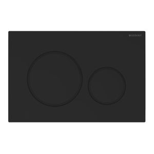 Bedieningsplaat Geberit Sigma 20 2-Toets Spoeling Easy-To-Clean Mat Zwart