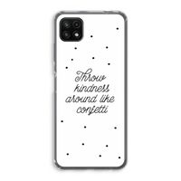 Confetti: Samsung Galaxy A22 5G Transparant Hoesje