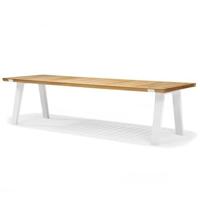 QLiv Side-to-Side tuintafel 230x100, wit frame