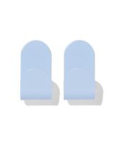 HEMA Plakhaken lichtblauw - 2 stuks