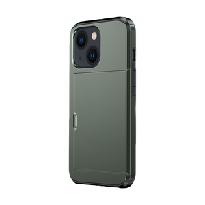 iPhone 15 Pro Max hoesje - Backcover - Hardcase - Pasjeshouder - Portemonnee - Shockproof - TPU - Groen