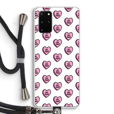 GIRL POWER: Samsung Galaxy S20 Plus Transparant Hoesje met koord