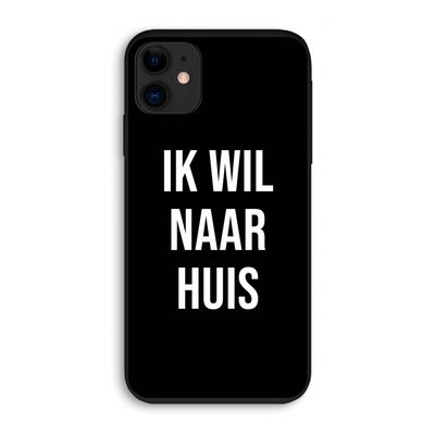 Ik wil naar huis - Zwart: iPhone 11 Biologisch afbreekbaar hoesje