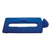 Deksel rubbermaid slim jim rs papier blauw
