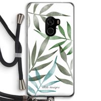 Tropical watercolor leaves: Xiaomi Mi Mix 2 Transparant Hoesje met koord