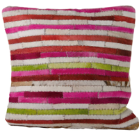 Kussen huid reepjes 80x80cm Bright Multi