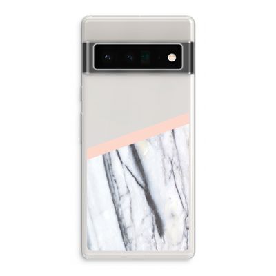 A touch of peach: Google Pixel 6 Pro Transparant Hoesje