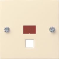 Gira Standaard 55 kunststof afdekplaat voor trekschakelaar met controlevenster, glanzend crème, wit - thumbnail