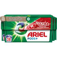 Ariel Wasmiddel Pods + Ultra Vlekverwijderaar - 4 x 28 Wasbeurten - Voordeelverpakking - thumbnail