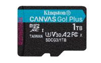 Kingston Technology 1TB microSDXC Canvas Go Plus 170R A2 U3 V30 enkel pakket zonder ADP - thumbnail