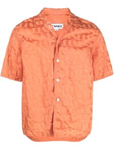 Sunnei chemise à motif monogrammé en jacquard - Orange