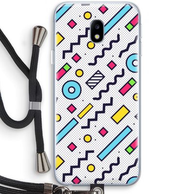 8-bit N°8: Samsung Galaxy J3 (2017) Transparant Hoesje met koord