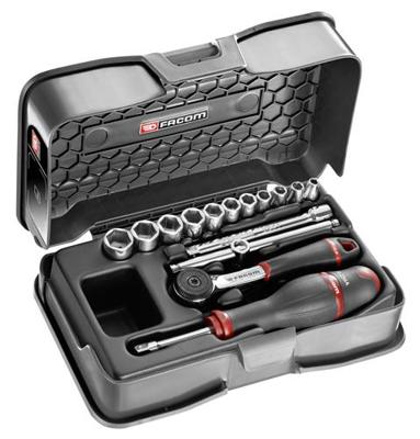 Facom doppendoos 1/4&apos; 6-k mm r.161b 15 stuks