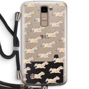 Ponys: LG K10 (2016) Transparant Hoesje met koord