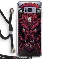 Hell Hound and Serpents: Samsung Galaxy S8 Transparant Hoesje met koord