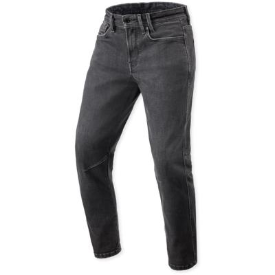 REV'IT! Detroit 3 Tapered, Motorjeans heren, Zwart Stone lengte 34