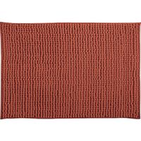 MSV Badkamerkleed/badmat tapijtje voor op de vloer - terracotta - 50 x 80 cm - Microvezel - Badmatjes - thumbnail