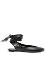 The Attico ballerines en cuir - Noir - thumbnail