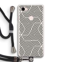 Magic pattern: Pixel 3 Transparant Hoesje met koord