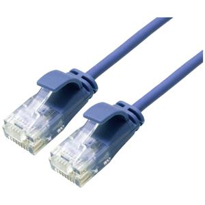 ROLINE UTP Data Center Patchkabel Cat.6A (Class EA), LSOH, extra dun, blauw, 0,5 m