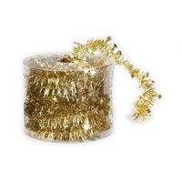 Dunne folie slingers goud 3,5 x 700 cm - kerstslinger - Kerstslingers