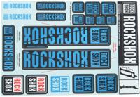 ROCKSHOX decor set decal set blue