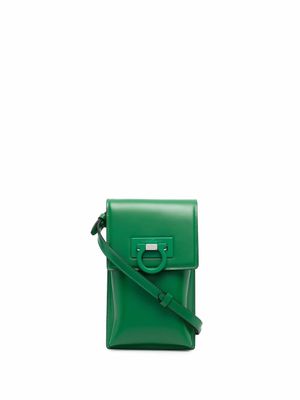 Ferragamo mini sac à bandoulière Gancini en cuir - Vert